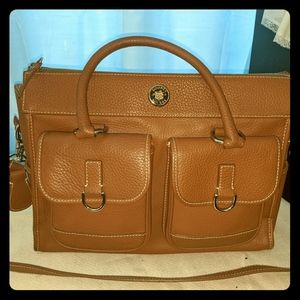 Dooney and Bourke Leather Double Pocket Satchel